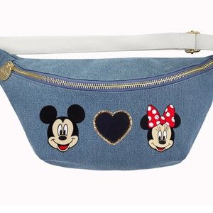 Jumbo denim Stoney Clover Lane Fanny with Disney patches